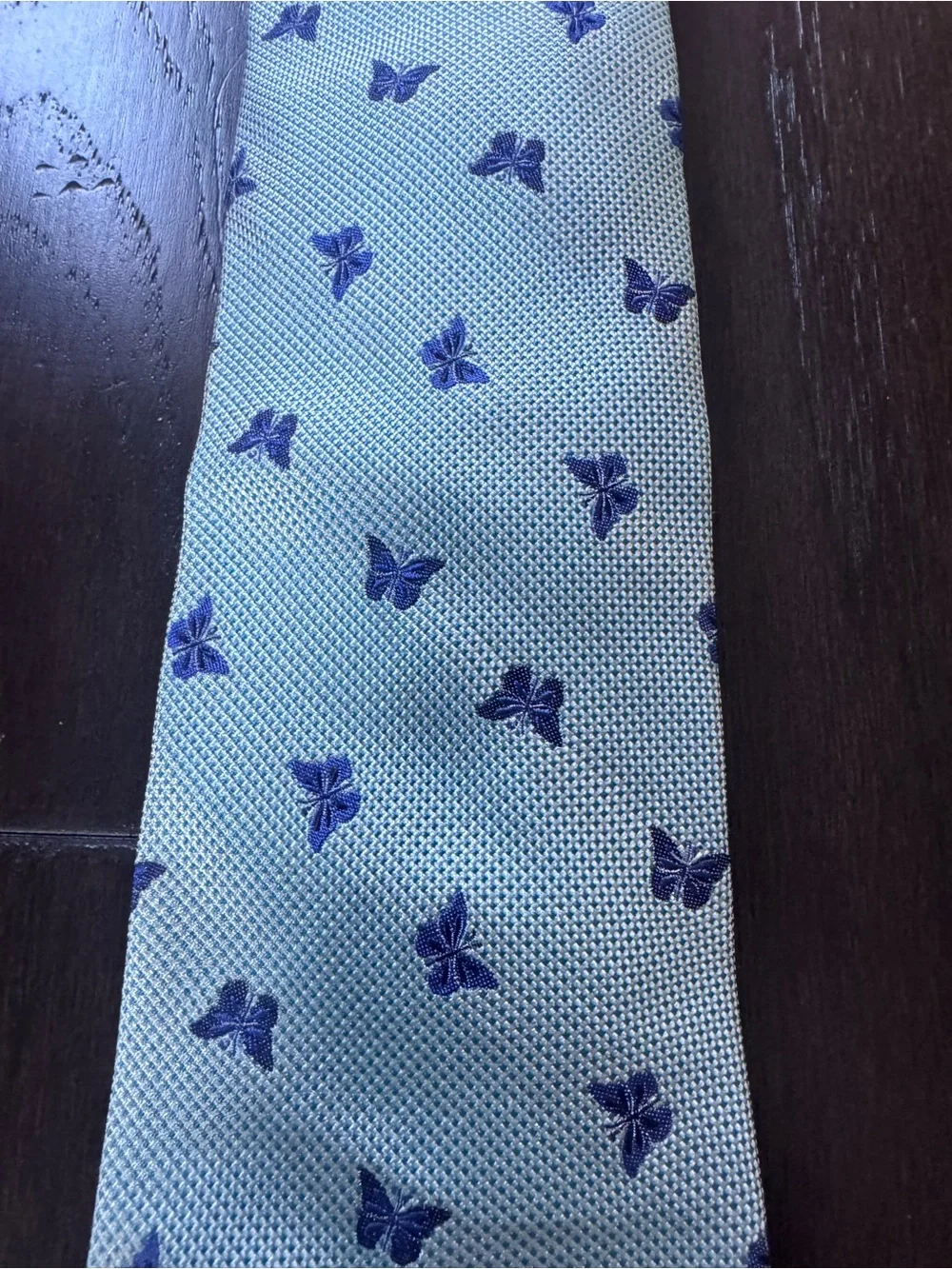 Bonobos Light Blue Tie with Butterfly Motif